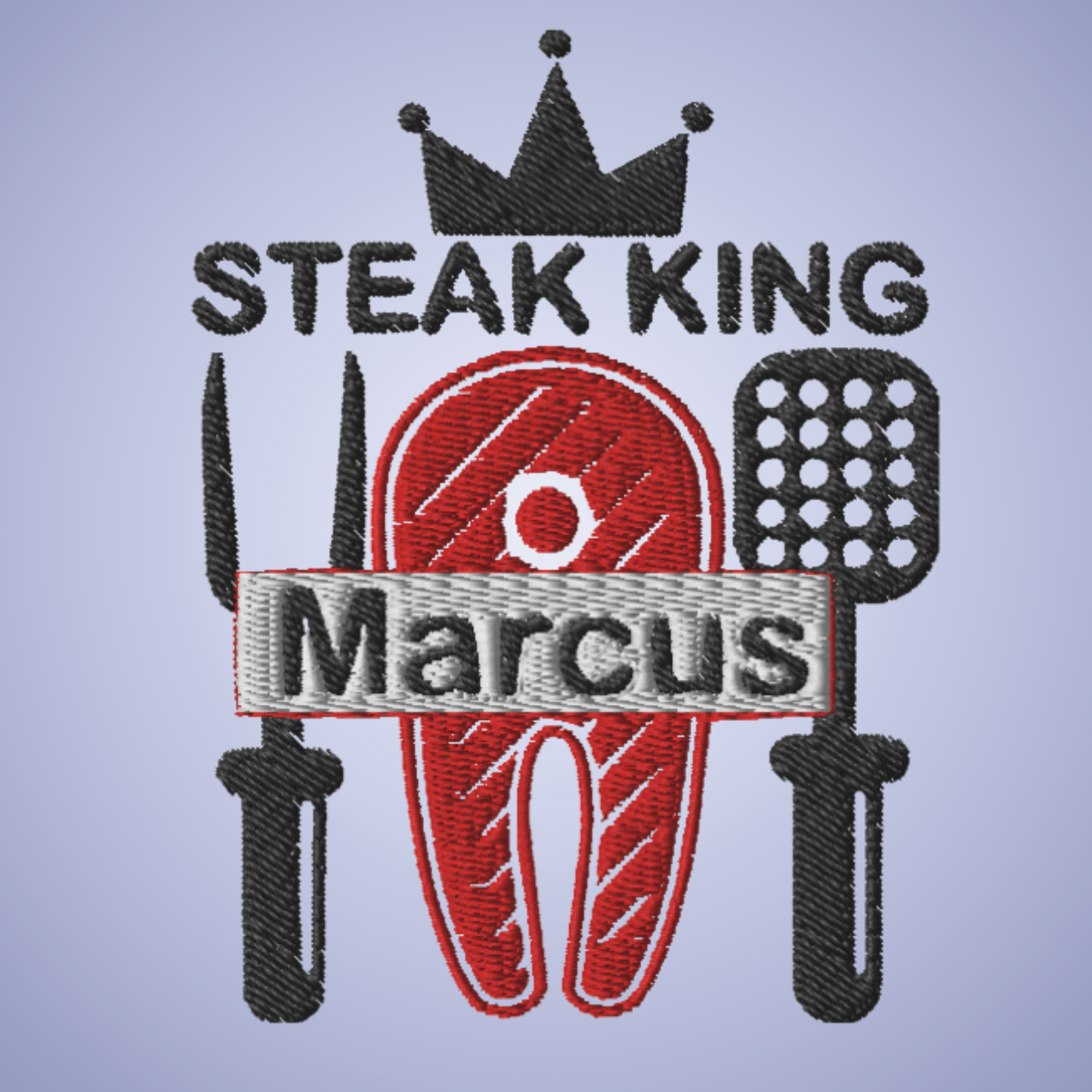 Steak King Personalized Embroidered Apron Grill Lover GIft