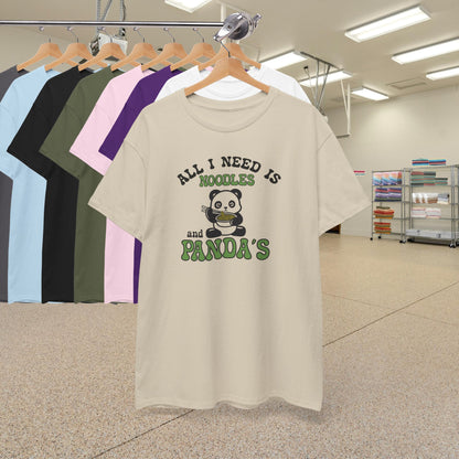 All I Need is Noodles and Panda's National Panda Day Unisex T Shirt