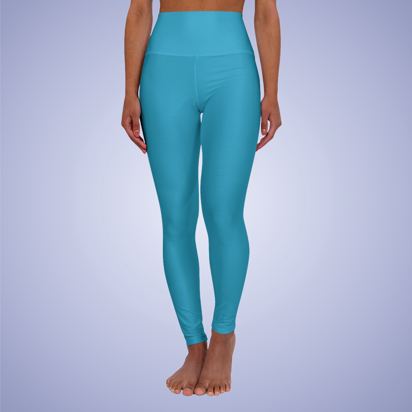 Turquoise High Waisted Yoga Leggings