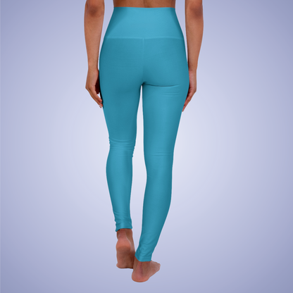 Turquoise High Waisted Yoga Leggings