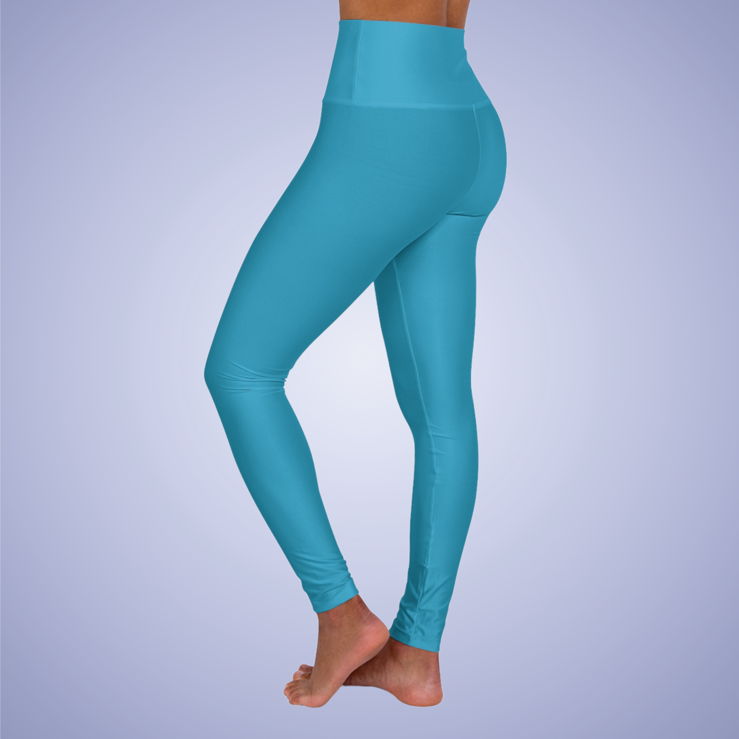 Turquoise High Waisted Yoga Leggings