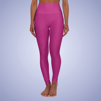 Hot Pink High Waisted Yoga Leggings