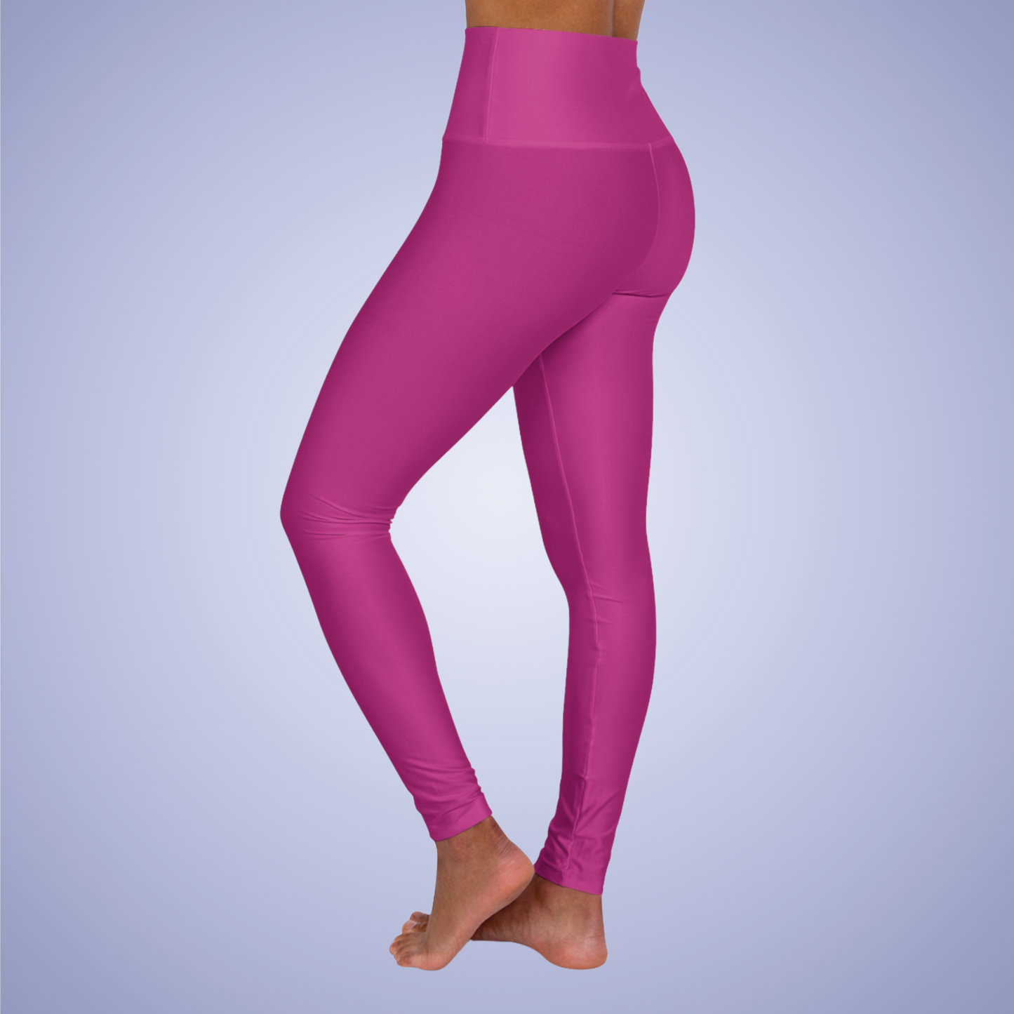 Hot Pink High Waisted Yoga Leggings