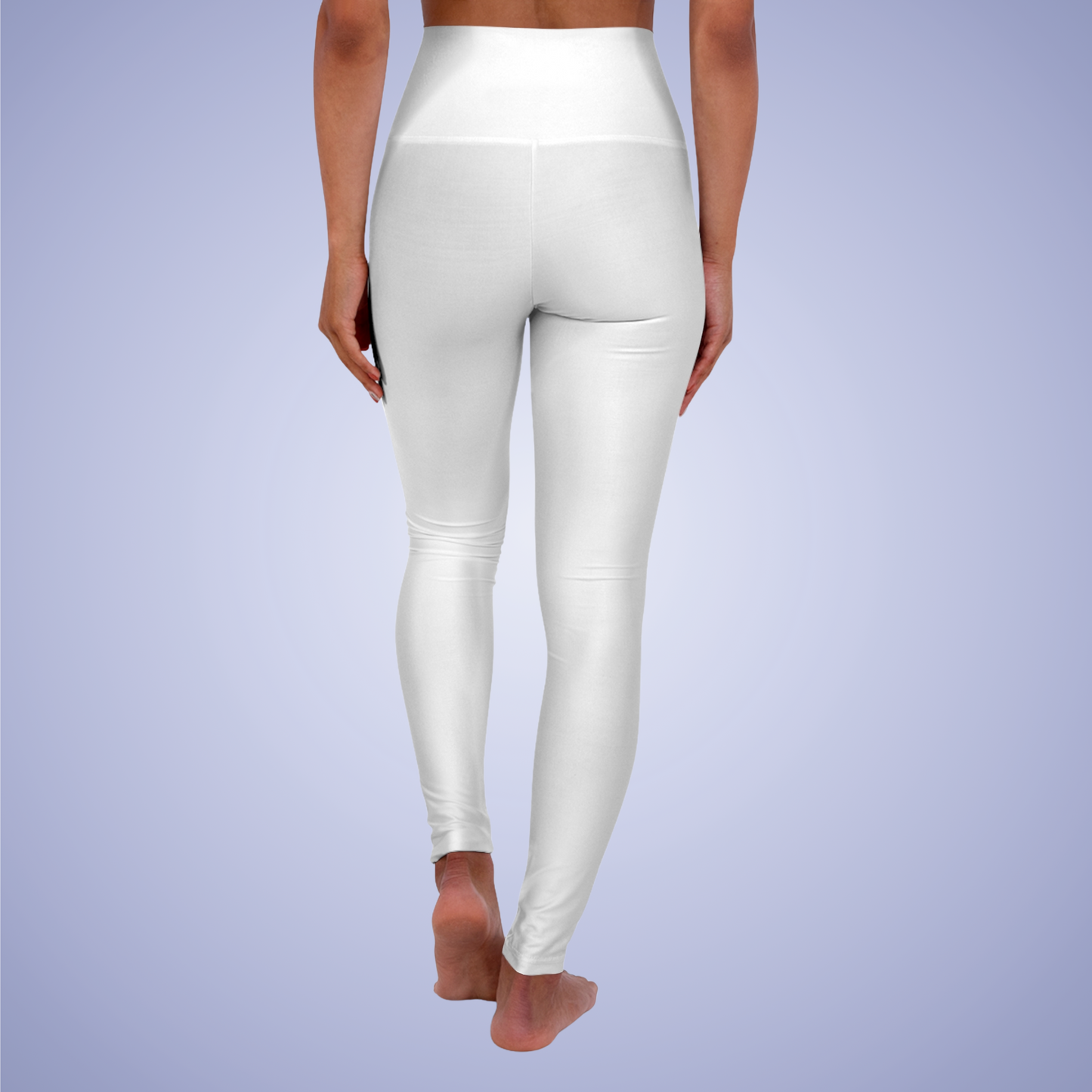 White High Waisted Yoga Leggings
