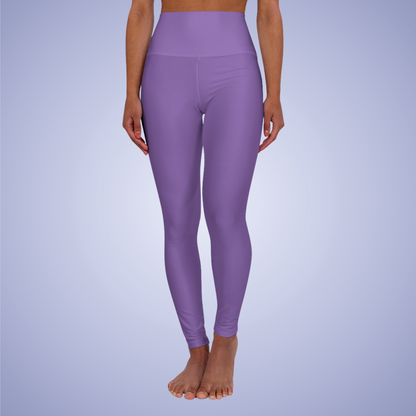Purple High Waisted Yoga Leggings