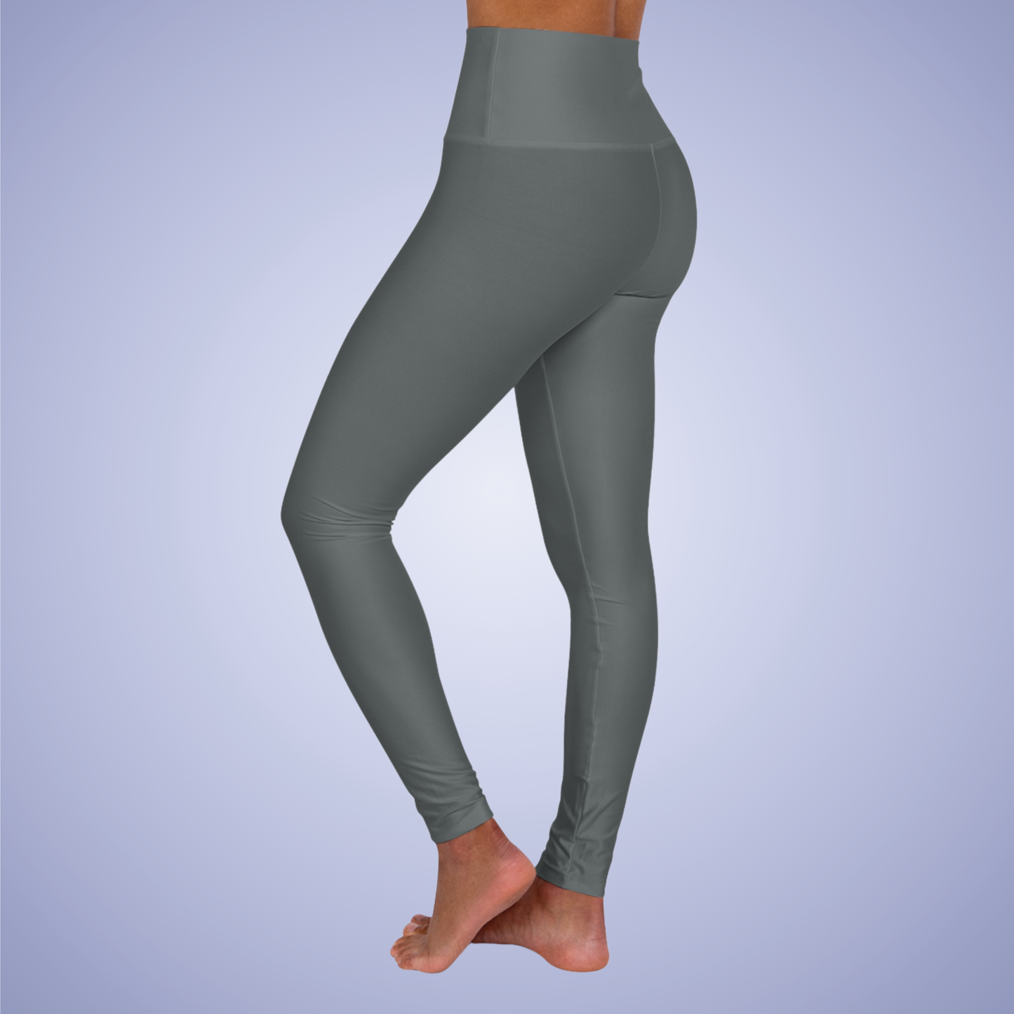 Dark Grey High Waisted Yoga Leggings