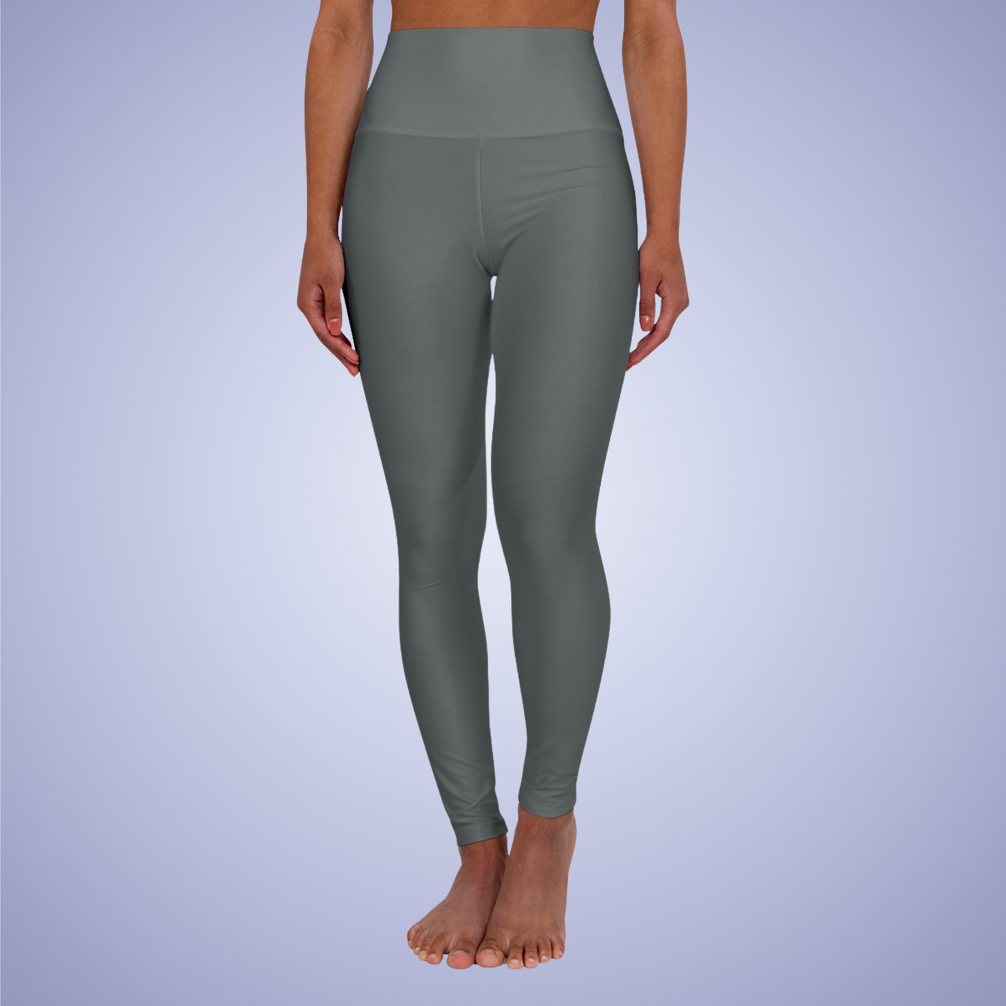Dark Grey High Waisted Yoga Leggings