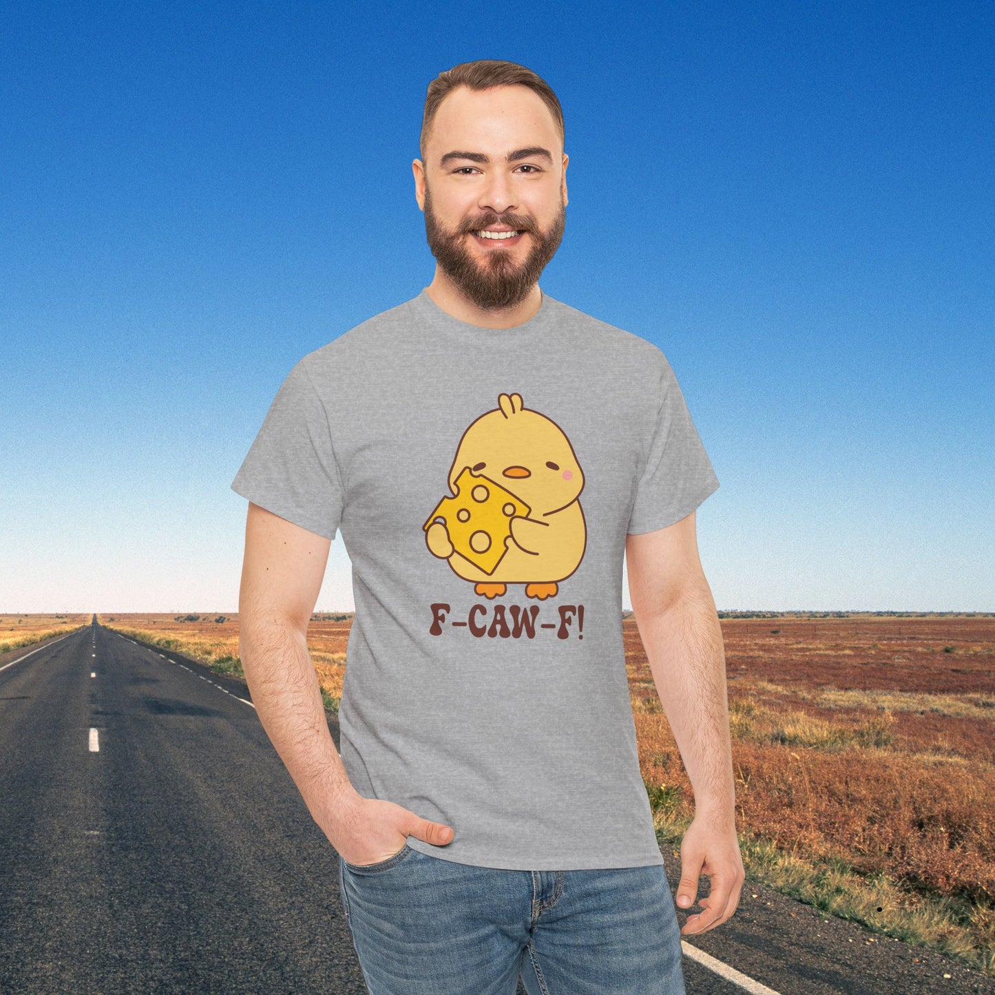 Cheese Lover F CAW F Cute Funny Chick Unisex Chicken T Shirt