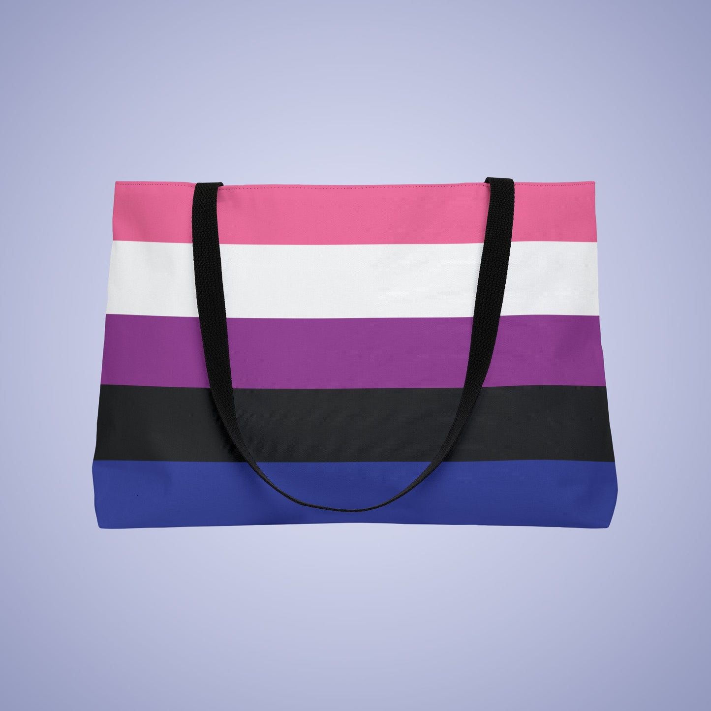 Gender Fluid Pride Month Weekender Large Beach Bag Tote