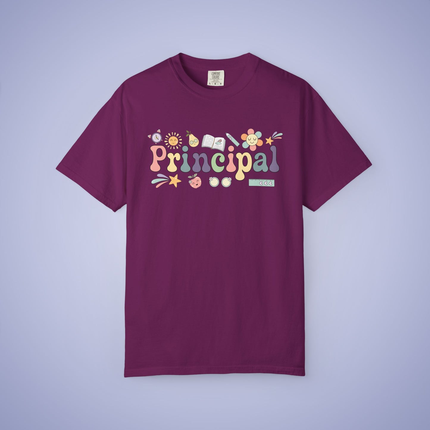 Principal Teacher T Shirt Retro Comfort Colors Unisex Back to School
