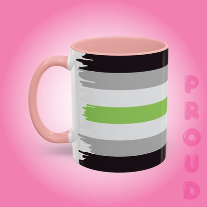 Agender Paint Style Coffee Mug