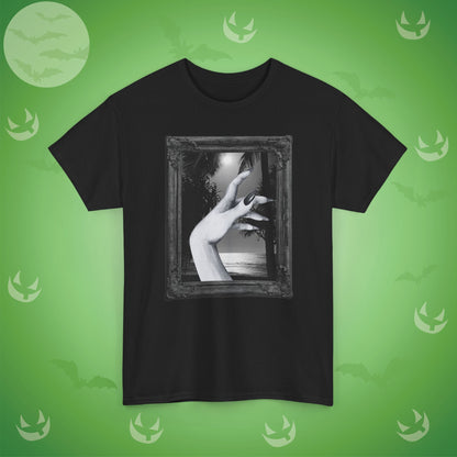 A Hand at the Beach Spooky Halloween T-Shirt | Photographic Design