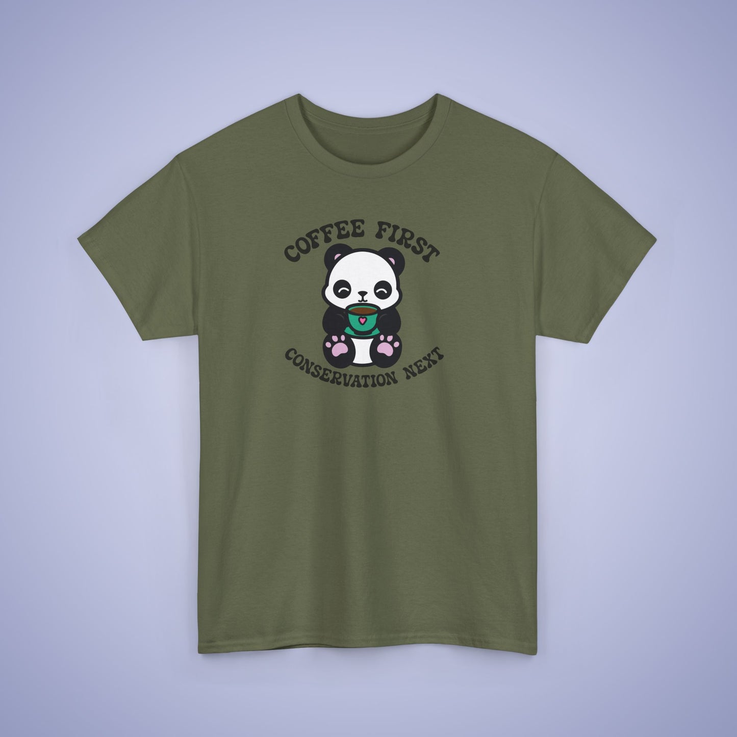 Coffee First Conservation Next National Panda Day Unisex T Shirt