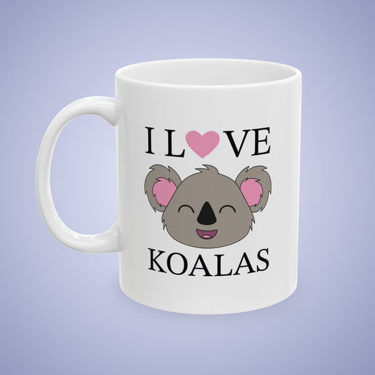 I Love Koalas Pawprint Coffee Mug