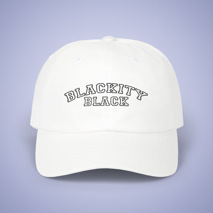 Blackity Black Juneteenth Embroidered Classic Dad Cap Unisex Black Embroidery
