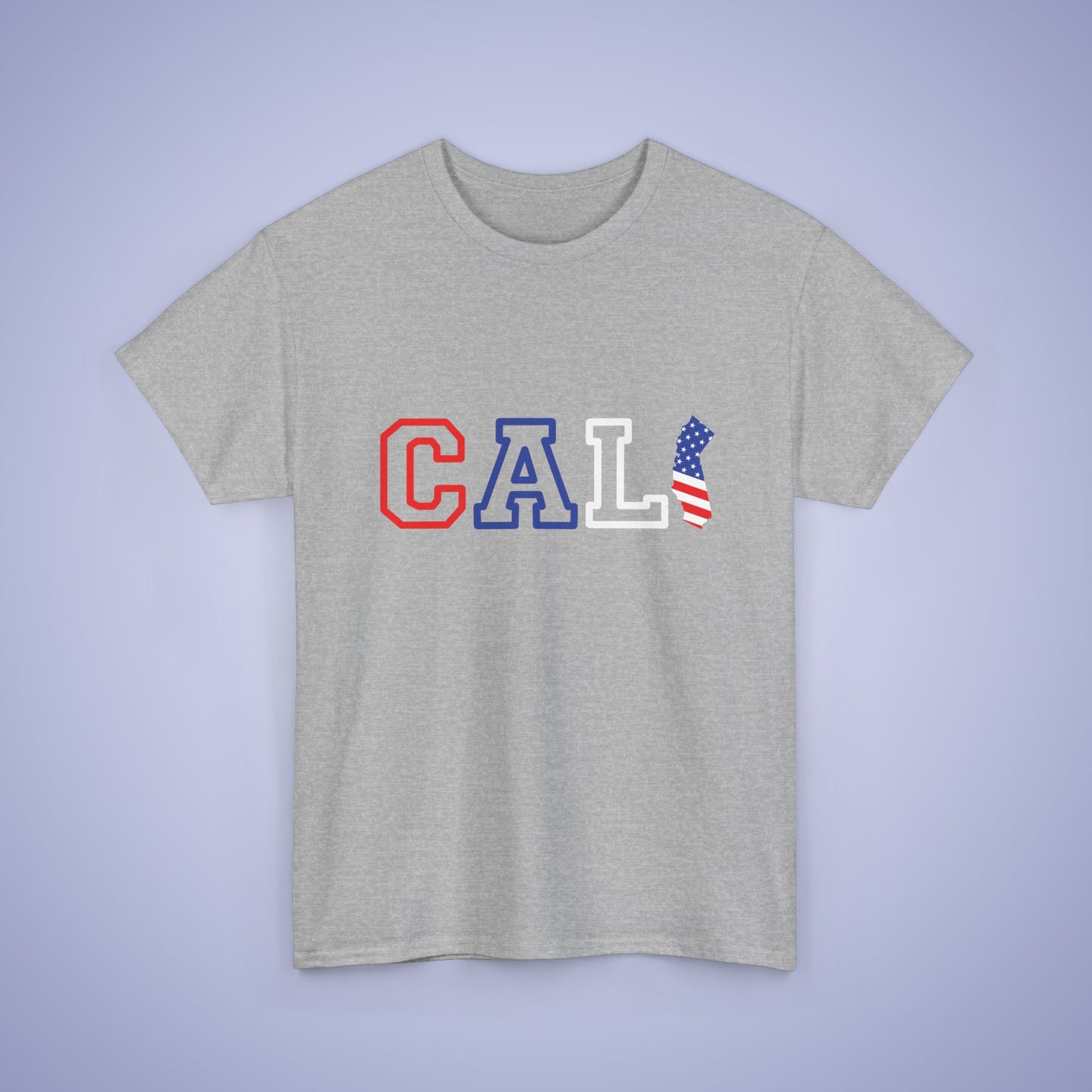California Map Text Art Proud American Unisex T Shirt