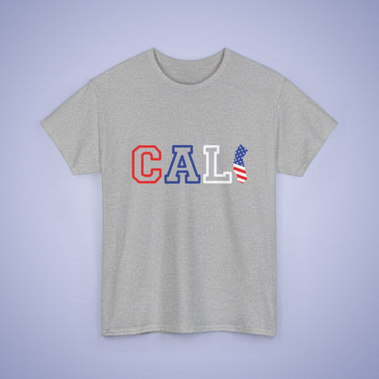 California Map Text Art Proud American Unisex T Shirt