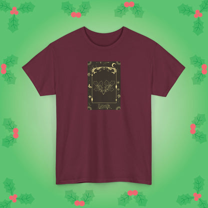 Christmas Holly Luck Tarot Card Lover Unisex T Shirt
