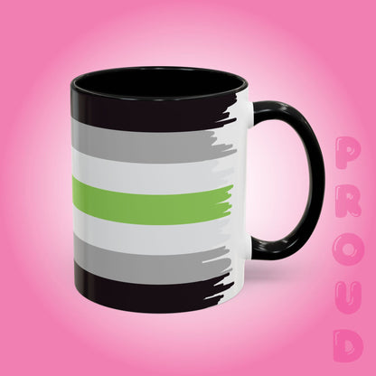 Agender Paint Style Coffee Mug