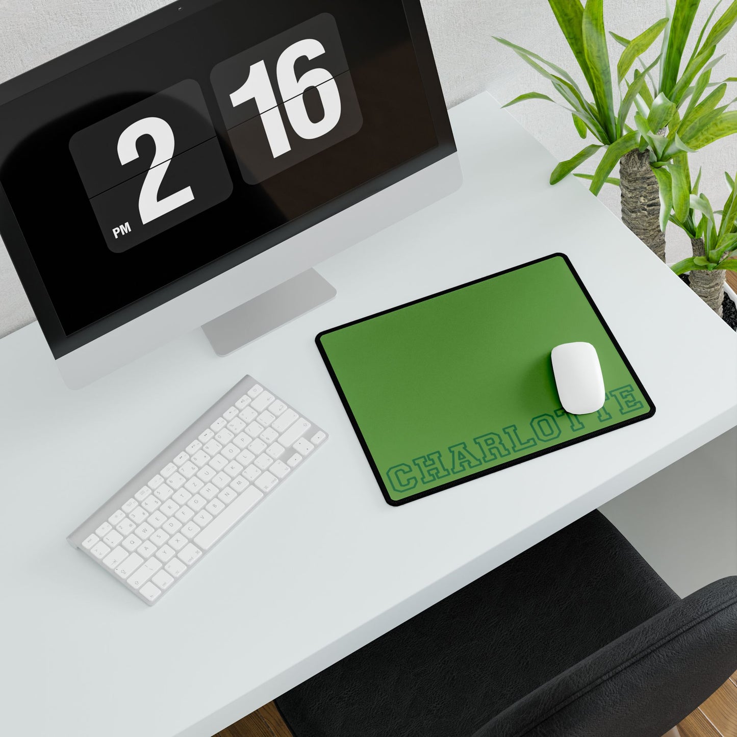 University Style Personalized Name XXXXL Light Green Mouse Pad