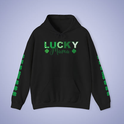 Lucky Mama St Patricks Day Unisex Hoodie Sweatshirt