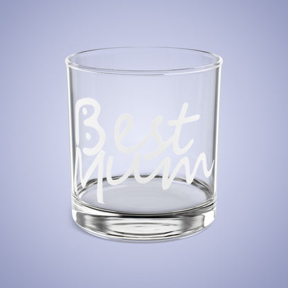 Best Mum Bogans Design Funny Rocks Glass White