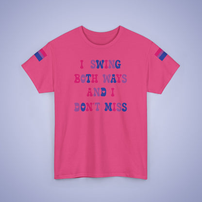 I Swing Both Ways and Dont Miss Bisexual LGBT Pride Month Matching  T Shirt Unisex