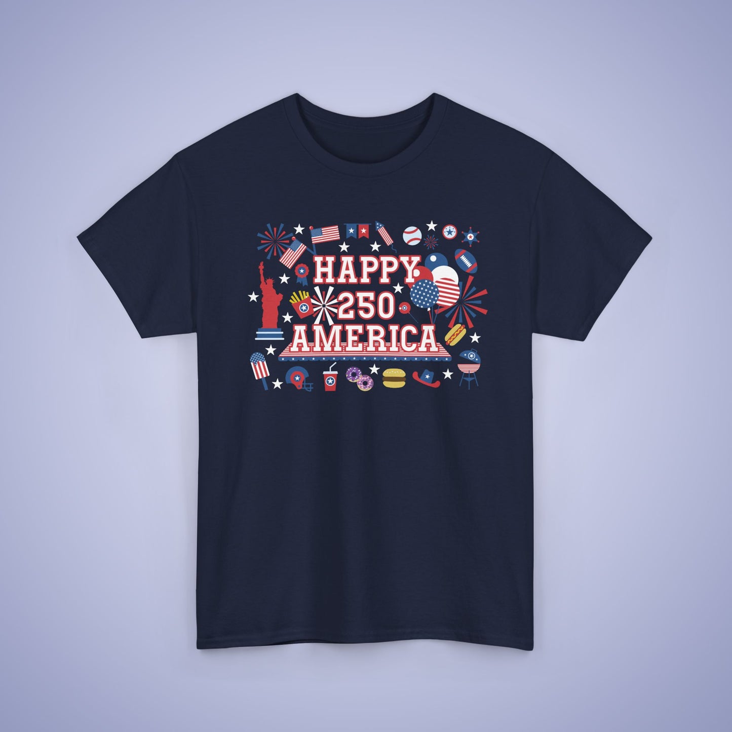 250 Years of Freedom Party Style USA Celebration Unisex T Shirt