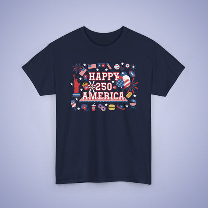 250 Years of Freedom Party Style USA Celebration Unisex T Shirt