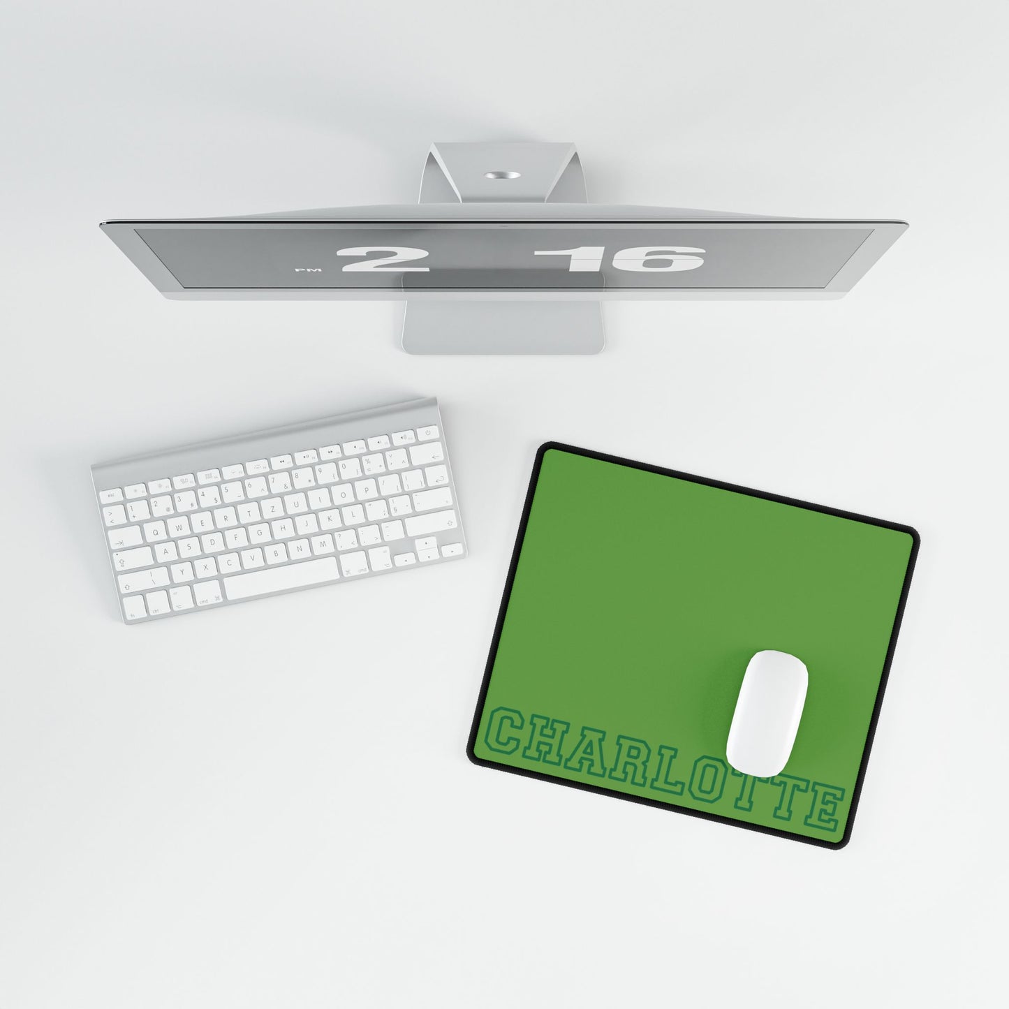 University Style Personalized Name XXXXL Light Green Mouse Pad