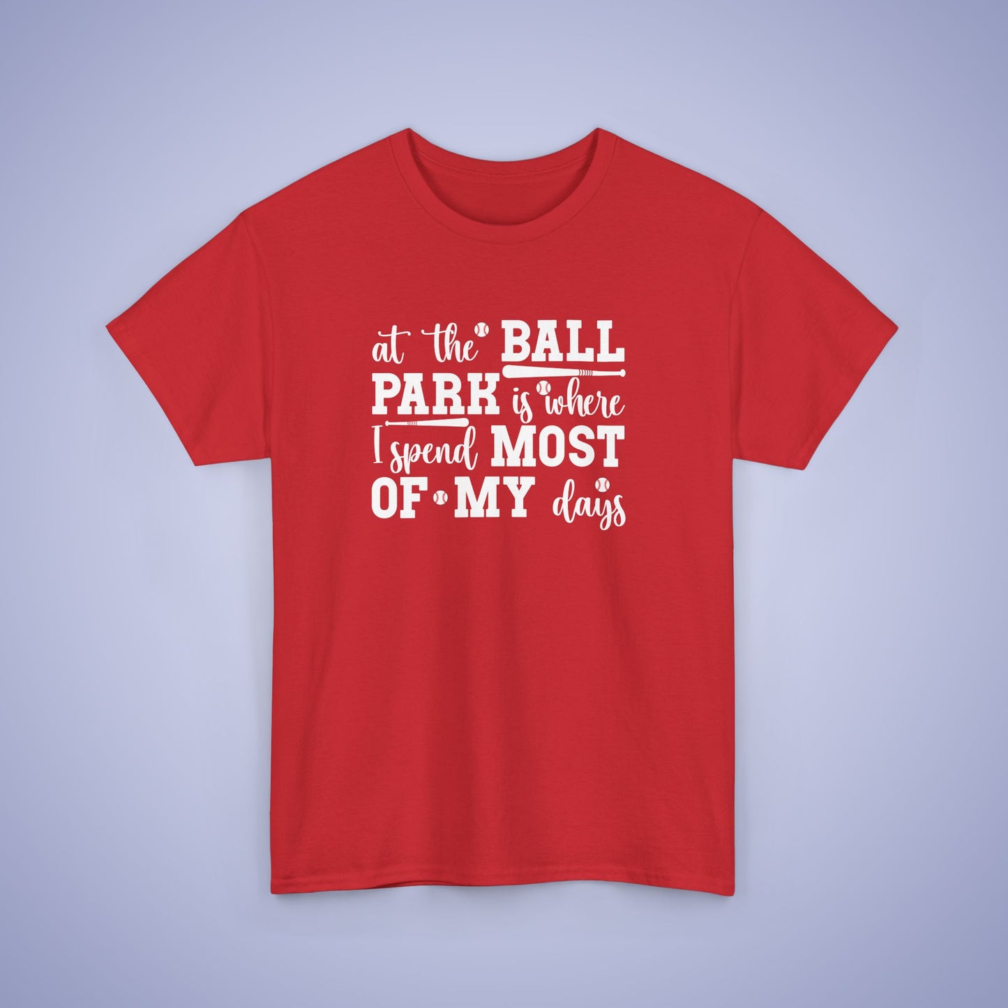 At The Ball Park Word Art Text Baseball Unisex T Shirt