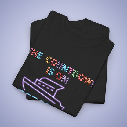 The Countdown is on Mediterranean OR ANY Cruise Family MATCHING Neon Personalized  T Shirt Unisex