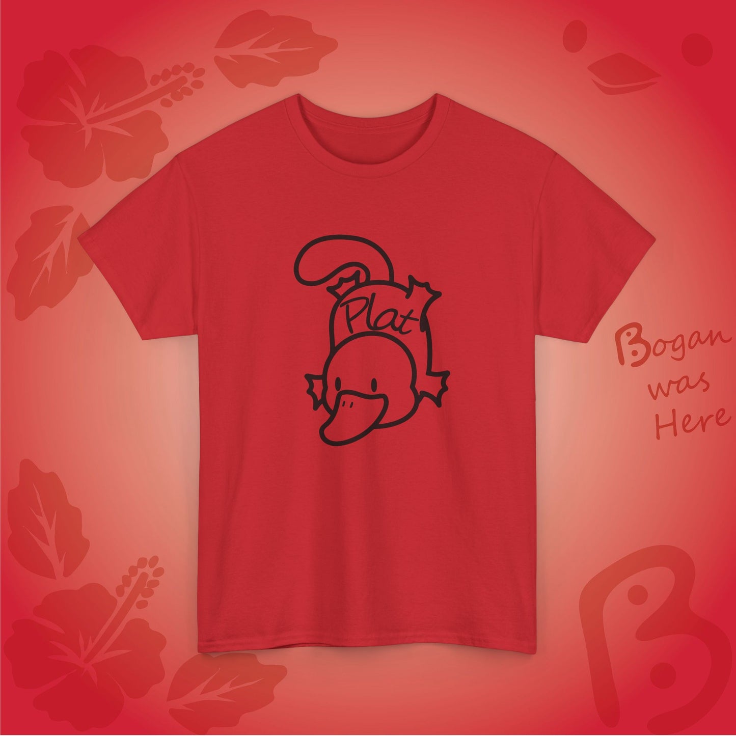 Plat the Platypus Bogan's Design T Shirt