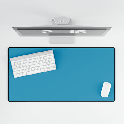 Turquoise Blue Desk Mat Minimalist Office Teacher Decor Gift Medium & Large