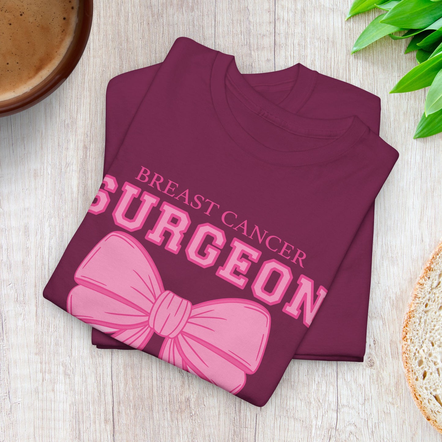 Coquette Bow Breast Cancer Surgeon Awareness & Support Doctor Nurse Unisex T Shirt