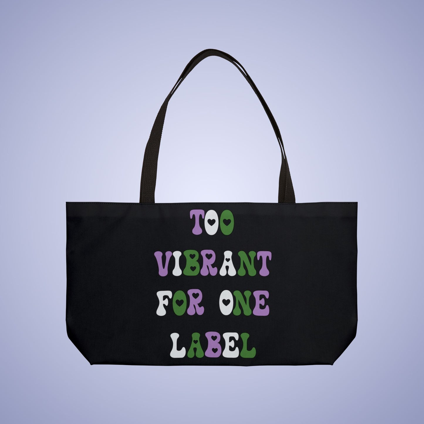 Gender Queer Pride Month Weekender Large Beach Bag Tote