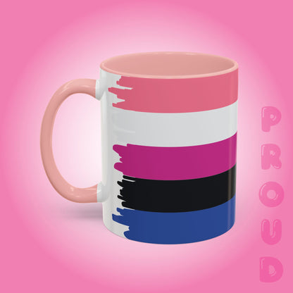 Gender Fluid Paint Style Coffee Mug