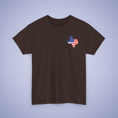 Texas Map Pocket Art Proud American Unisex T Shirt