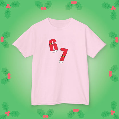 Santa Belt Christmas 67 Tee Fun Trending Kids Cotton T Shirt Six Seven Youth