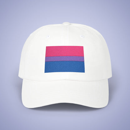 Bi Sexual Flag Pride Month Embroidered Classic Dad Cap Unisex Coloured Embroidery