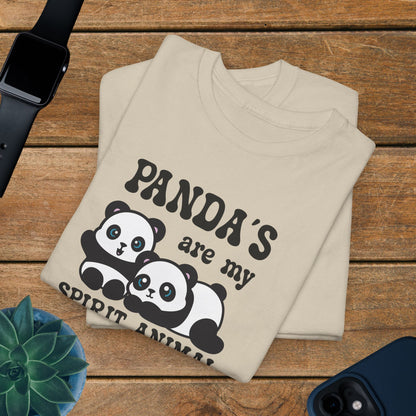 Panda's Are My Spirit Animal National Panda Day Unisex T Shirt
