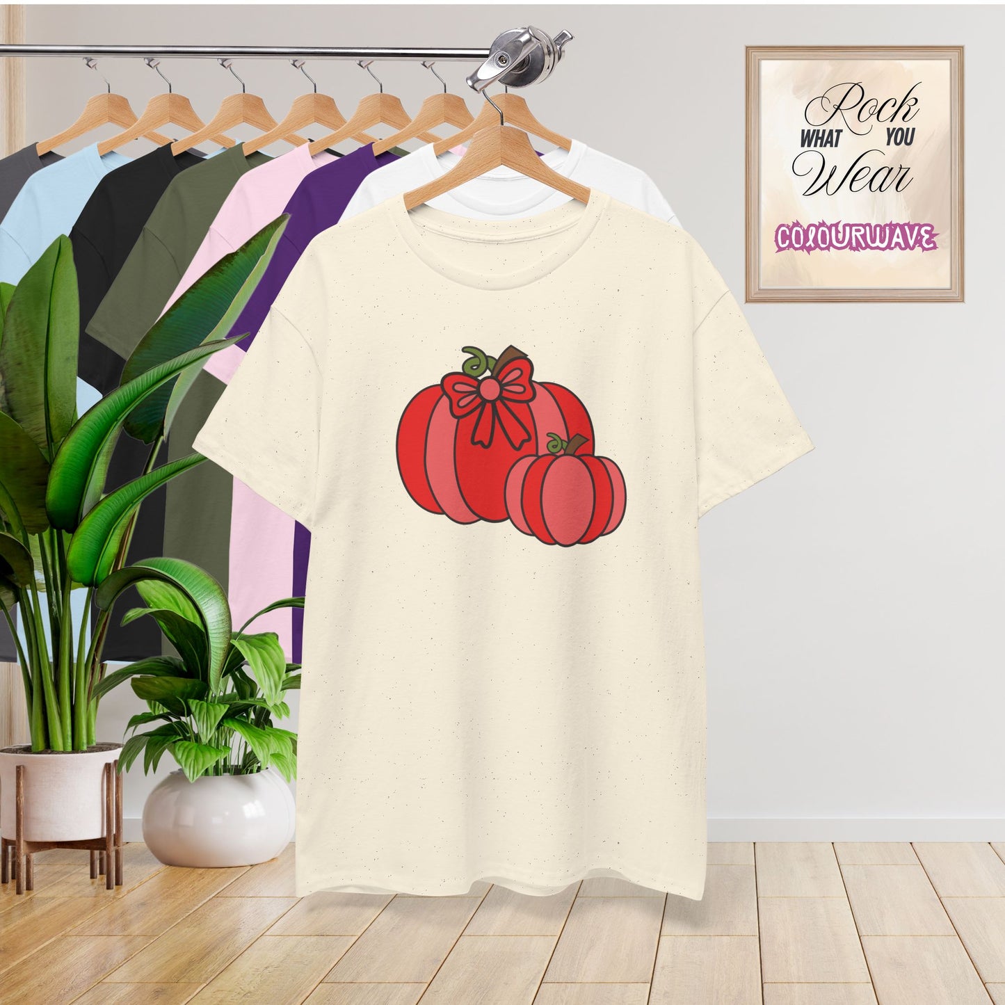 Thanksgiving Fall Inspired Halloween Red Pumpkin Unisex T Shirt