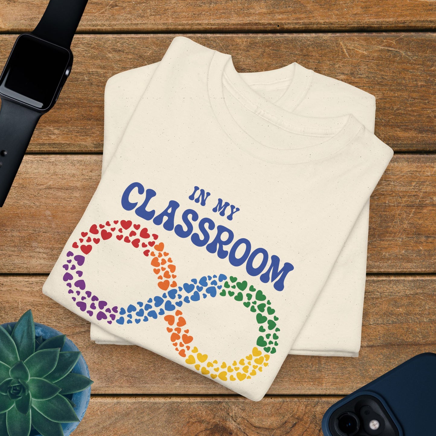 In My Classroom Everyone Belongs Infinity Heart Graphic Autism Awareness Unisex T Shirt