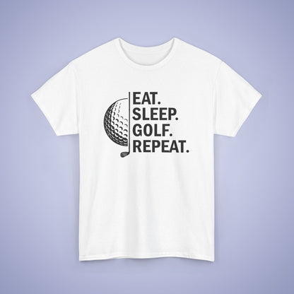 Eat Sleep Golf Repeat Unisex T Shirt