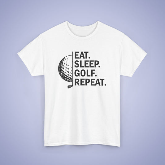Eat Sleep Golf Repeat Unisex T Shirt