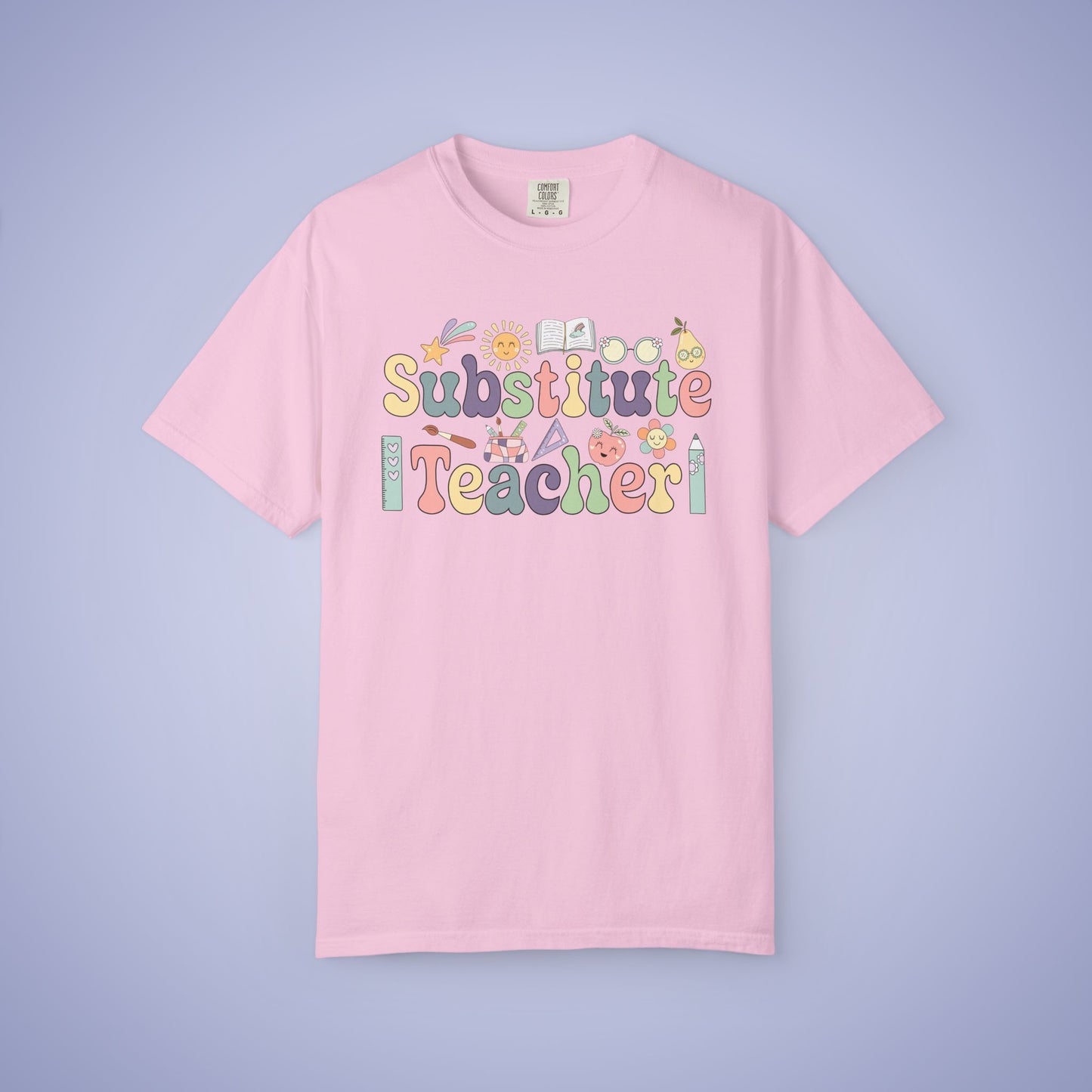 Substitute Teacher T Shirt Retro Comfort Colors Unisex Back to School