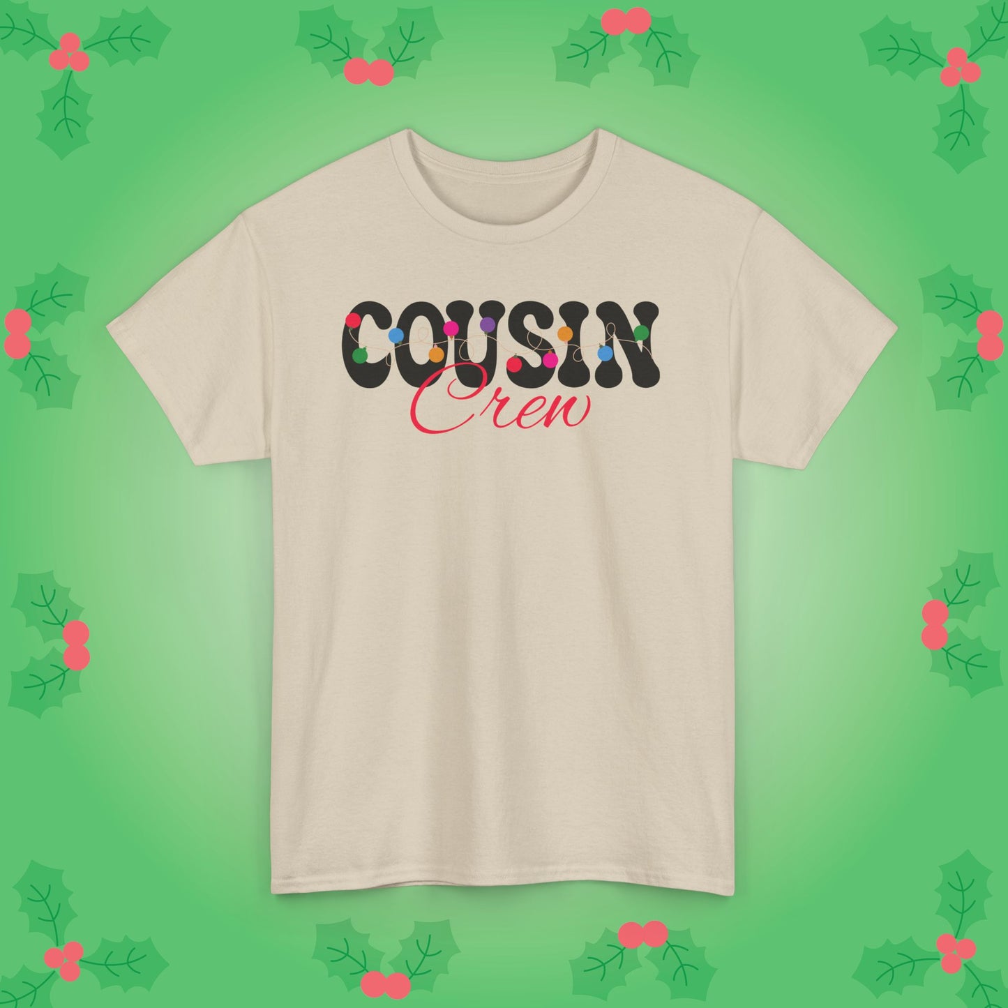 Cousin Crew Christmas Lights Family Matching Unisex T Shirt
