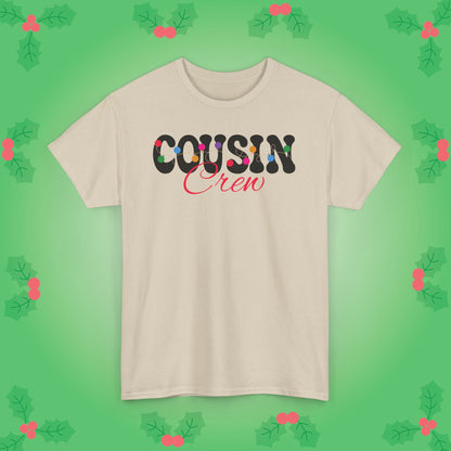 Cousin Crew Christmas Lights Family Matching Unisex T Shirt