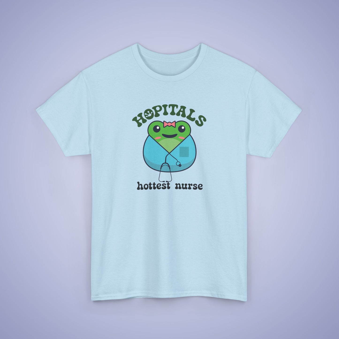 Hopitals Hottest Nurse Gift Graphic Tee Frog Lover Funny Unisex T Shirt