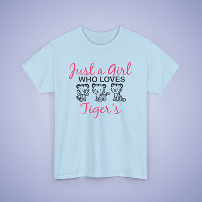 Just a Girl who Loves Tigers Unisex T-Shirt